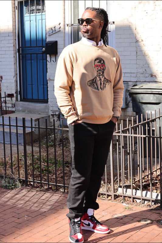 The Malcolm X Crewneck Embroidery — Wear the Legacy - Lost In LA