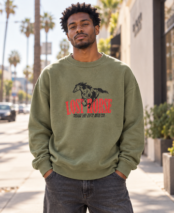 Lost Horse Crewneck Green