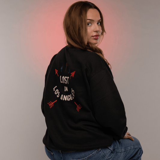 Lost in LA black Crewneck - TSSLA