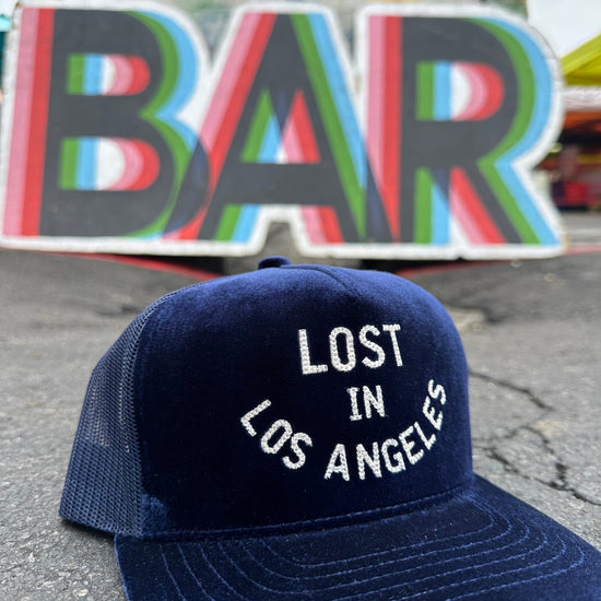 Velvet trucker hats - Lost In LA